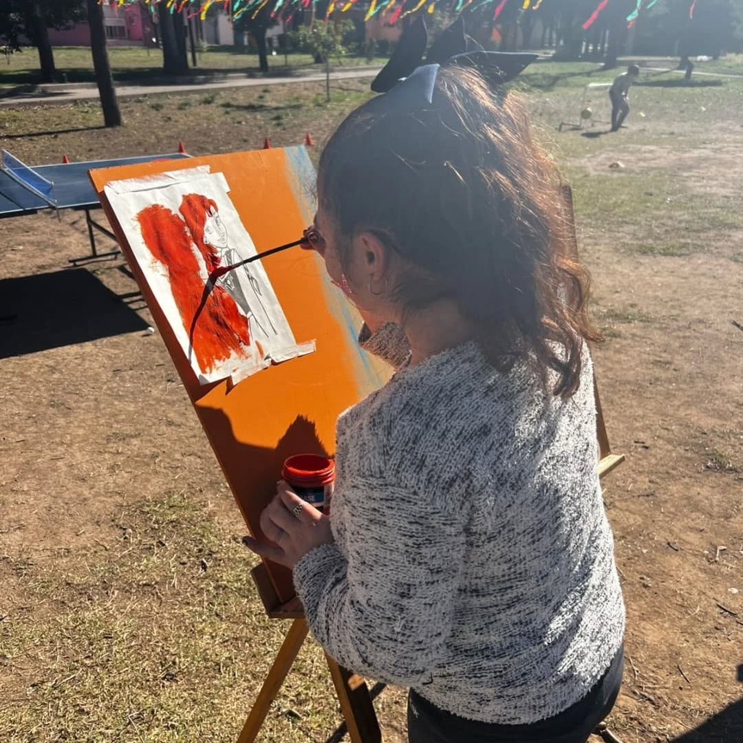 Taller de arte en el Cottolengo